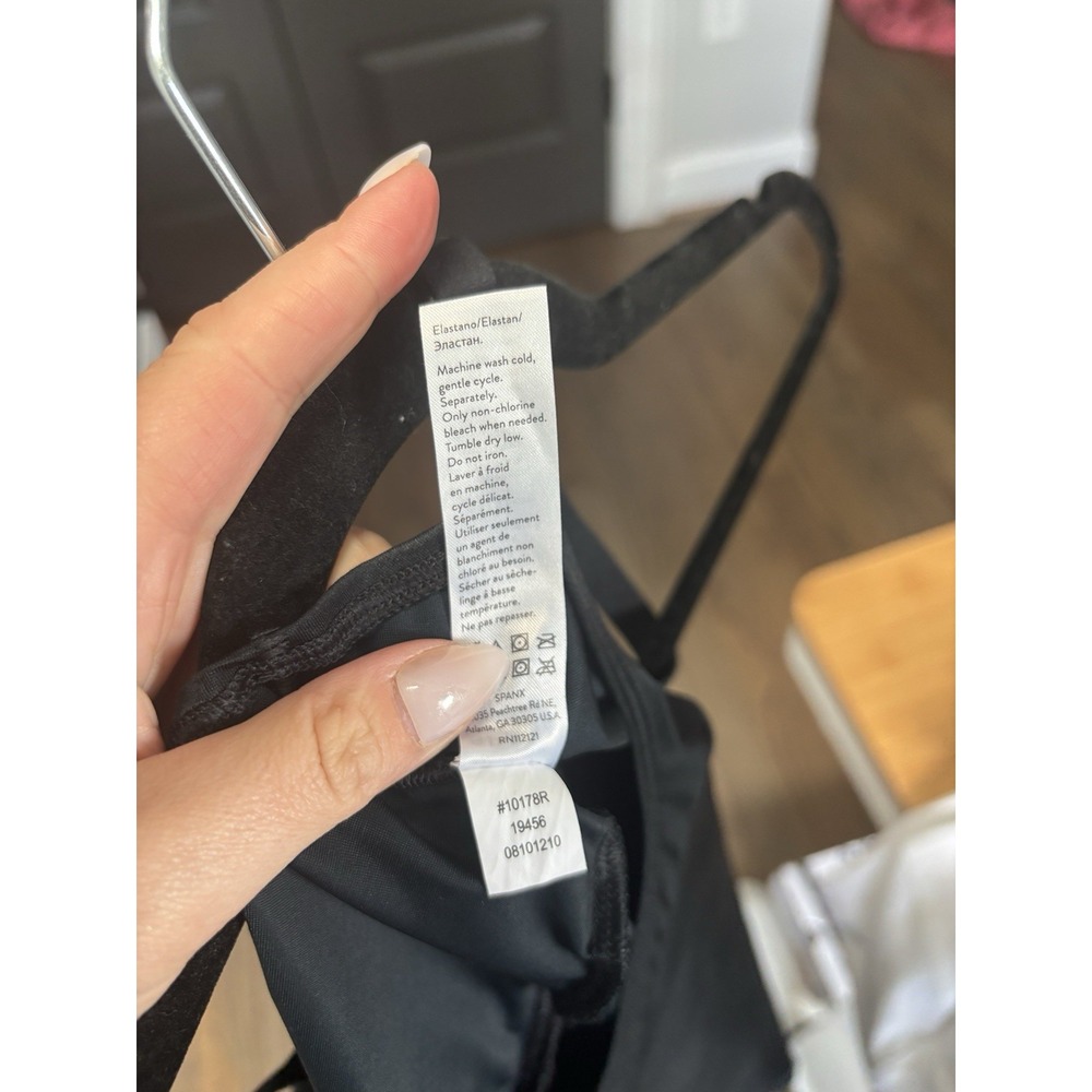 Spanx SmartGrip Women's Black Open-Bust Shaping Slip Adjustable Straps Sz Small - Picture 10 of 10
